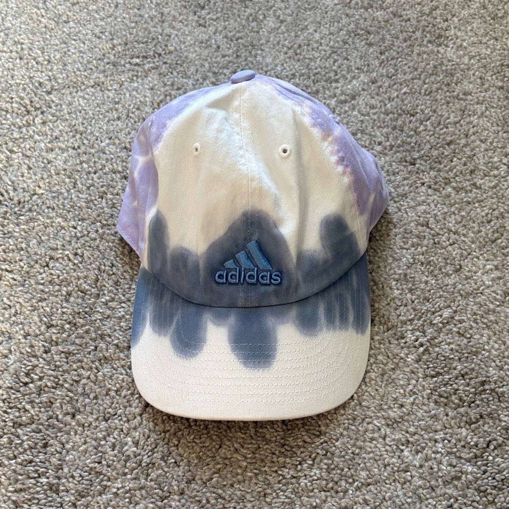 Adidas Blue and Purple Tie-Dye Cap